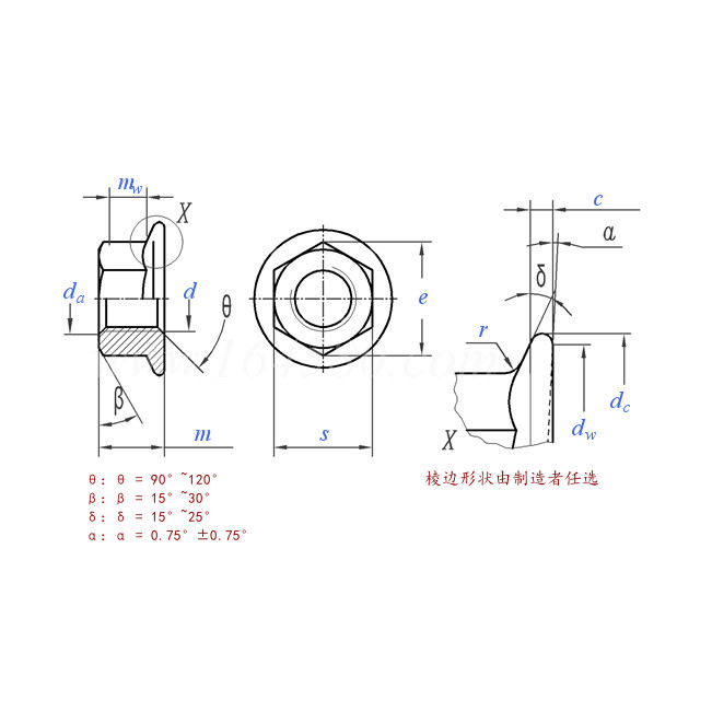 25) 3/8-16 X 1-1/4 Thread Cutting Screw Type F Hex Flange Steel Self Tapping